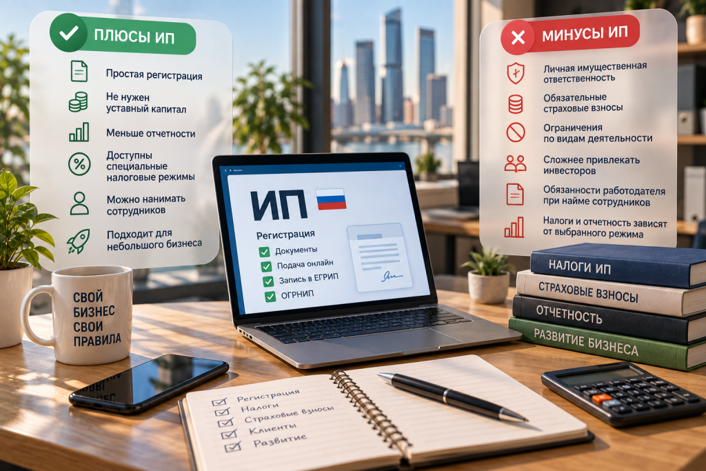 Плюсы и минусы ИП